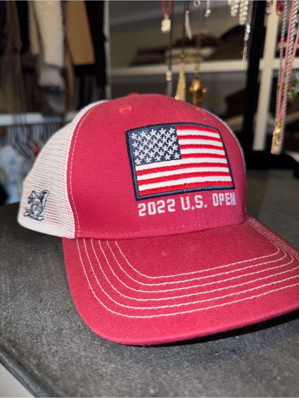 Trucker Hat with U.S. Flag - 2022 U.S. Open